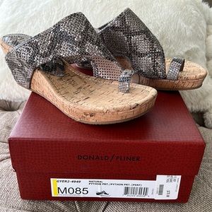 Donald/Pliner wedge sandals.  New with box. Size 8 1/2